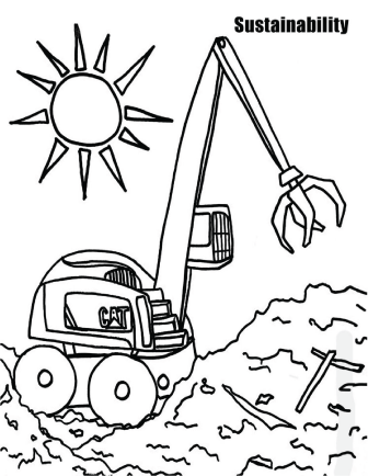 Locomotive Coloring Page Image