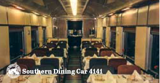 Southern Railway Dining Car interior