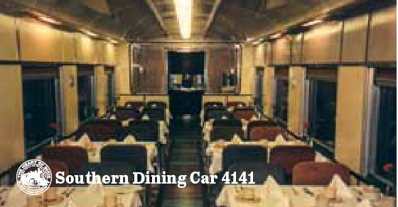 Southern Railway Dining Car interior