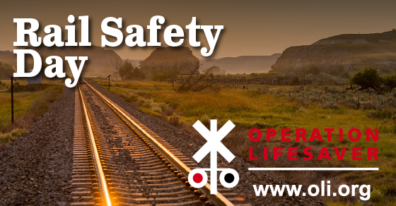 Rail Safety Day and Operation Lifesaver logo on im
