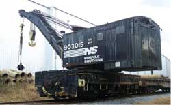 The museum’s vintage Industrial Works as Southern Railway Wrecker D5989