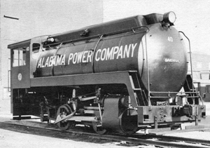 Photo of No. 40, a Davenport 0-4-0, fireless, in service with Alabama Power Company