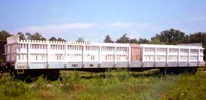 The Museum's open air cars during their Picket Fence days