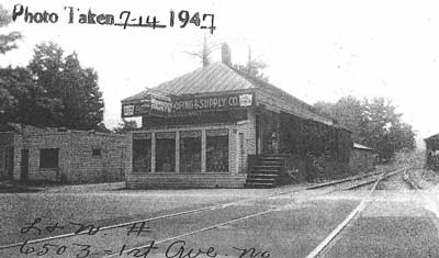 The oldest known photograph of the Woodlawn Depot