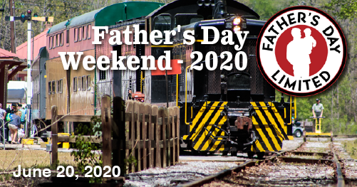 Locomotive with Fathers Day Graphic